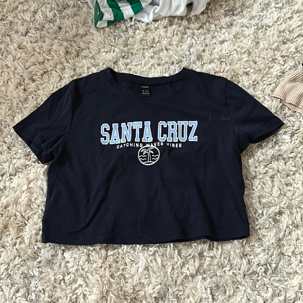 Navy Blue Baby Tee